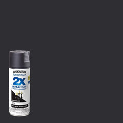 Rust-Oleum Ptouch 2X + Spray Paint Satin Canyon Black: Oil-Based, Interior/Exterior, Wood & Metal, Fast-Drying