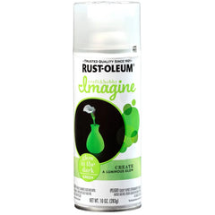 Rust-Oleum 10oz Imagine Glow in the Dark Spray Paint: Neon & UV, Light Green, Interior Use, Oil Base, 20 sq ft Coverage