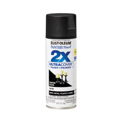 Rust-Oleum Ptouch 2X + Spray Paint Satin Canyon Black: Oil-Based, Interior/Exterior, Wood & Metal, Fast-Drying