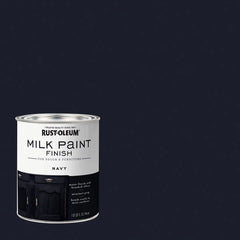 Rust-Oleum 2pk Milk Paint Navy: Interior Water-Based Paint & Primer for Wood, 275 sq ft Coverage, Quick Drying