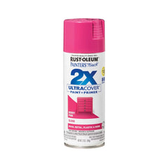 Rust-Oleum PTouch 2X + Spray Paints Berry Pink: Glossy Oil-Based for Wood & Metal, Interior/Exterior Use, Fast Drying