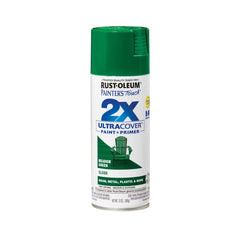 Rust-Oleum Ptouch 2X + Spray Paint Gloss Meadow Green: Oil-Based for Wood & Metal, Interior/Exterior, 12 oz