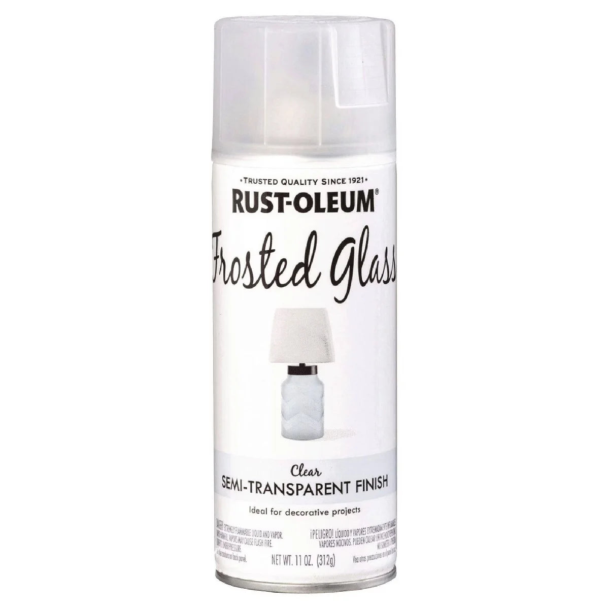 Rust-Oleum 11oz Frosted Glass Spray Paint Matte Clear