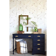 Rust-Oleum 2pk Milk Paint Navy: Interior Water-Based Paint & Primer for Wood, 275 sq ft Coverage, Quick Drying